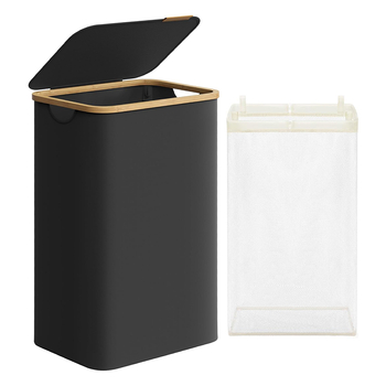 Kosz na pranie 90L 1 komorowy czarny