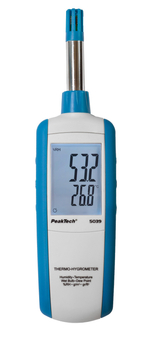 Termohigrometr z punktem rosy i mokrym termometrem PeakTech 5039