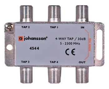Odgałęźnik antenowy 4-krotny 5-2300 MHz Johansson 4544 30dB