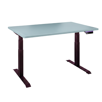 Biurko regulowane Vegard elektryczne dwusilnikowe MDF fioletowo-niebieskie 