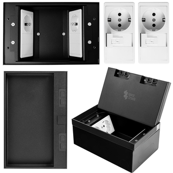 Gniazdo podłogowe puszka Spacetronik SPS-W22B_S3