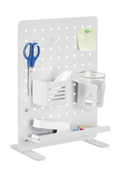 Jasno Szara Tablica perforowana do biurka Spacetronik Ergoline Holdee SPB-152W