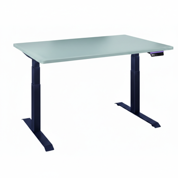 Biurko regulowane Vegard elektryczne dwusilnikowe MDF niebieskie