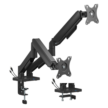 Uchwyt na dwa monitory SPAG122 z portami USB