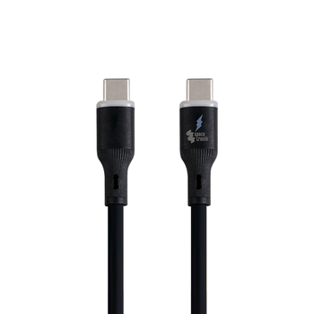 Kabel LED silikonowy USB-C do USB-C 1m