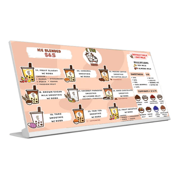 Cyfrowe menu Sylvox 23,8" 700 nitów – nowoczesny ekran do restauracji