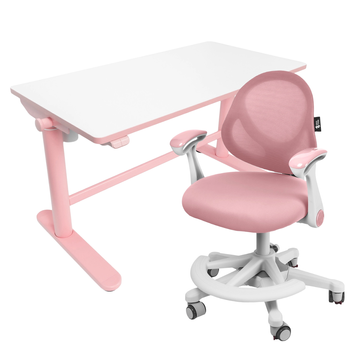 Zestaw biurko elektryczne z krzesłem dla dziewczynki – Spacetronik SPE-X112P