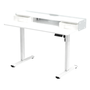 Biurko Elektrycznie Regulowane 120x60 z półkami z pamięcią białe