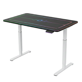 Biurko gamingowe elektryczne RGB z regulacją wysokości Spacetronik 120x60
