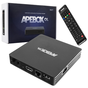 APEBOX OL 4K odbiornik TV IPTV M3U Stalker Linux OS dla operatorów TV internetowej