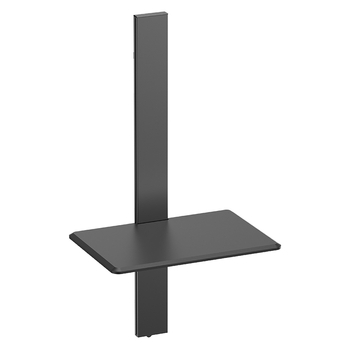 Regulowana półka ścienna Spacetronik SPGC21 czarna stal 43cm