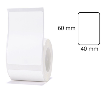 Etykiety na rolce do drukarek Niimbot z serii B białe 40x60mm 125 sztuk