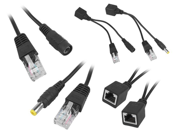 Adapter zasilania po skrętce PoE RJ-45 2.1/5.5 DC max. 48V