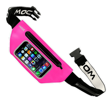 Sportowa saszetka nerka na telefon MOC Waist Bag pink