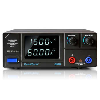Zasilacz laboratoryjny impulsowy DC 1-15V 60A PeakTech P6168