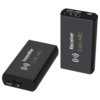 Bezprzewodowy nadajnik i odbiornik 2.4G audio 14DB HD Sound Quality HDMI TV Spacetronik SPH-WA01