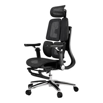 Regulowany Fotel biurowy 6D SPRINGO-11 Czarny