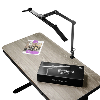 Lampa Kreślarska Bezcieniowa Biurkowa LED Spacetronik Glow D1 z Regulacją Czarna 24W
