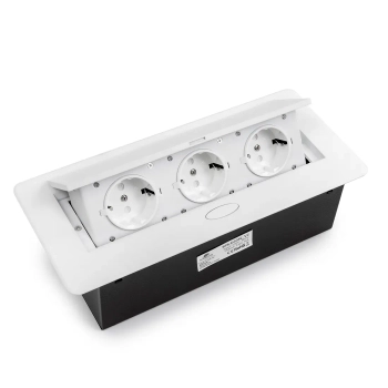 Gniazdo meblowe OUTLET  wpuszczane Spacetronik SPS-D33W V2