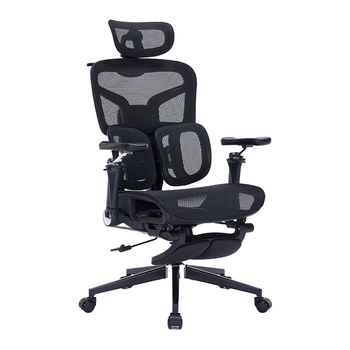 Regulowany Fotel biurowy 6D SPRINGO-02 Czarny