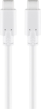 Kabel USB-C - USB-C 3.1 goobay, biały 0,5m