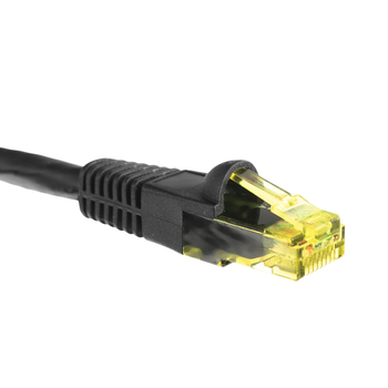 Kabel RJ45 CAT 6 U/UTP AWG24 czarny PE CU 40m