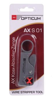 Ściągacz izolacji do złącz RG59, RG6 Red AX S01