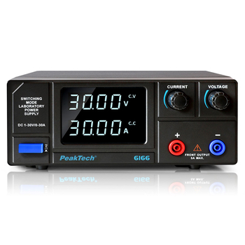 Zasilacz laboratoryjny impulsowy DC 1-30V 30A PeakTech P6166